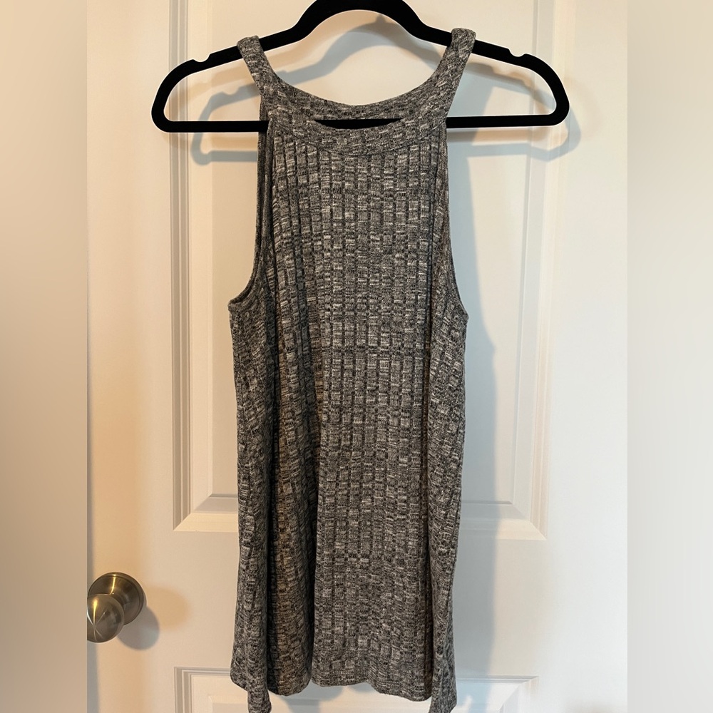 Torrid Triblend Ribbed Knit High Neck Swing Tank Size 0 (L) NWOT
